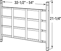 Vista 5 de Segal Store 4748 protector de seguridad para ventana para niños, ajustable, fijo, evita caídas accidentales, se incluyen tornillos resistentes a