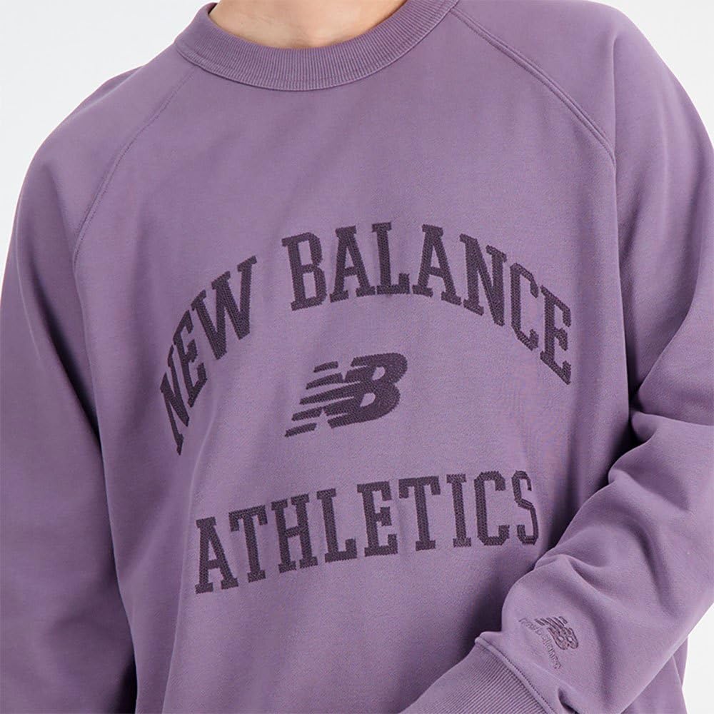 New Balance Damski sweter Varsity z okrągłym dekoltem Shadow (515) S, Cień (515), S