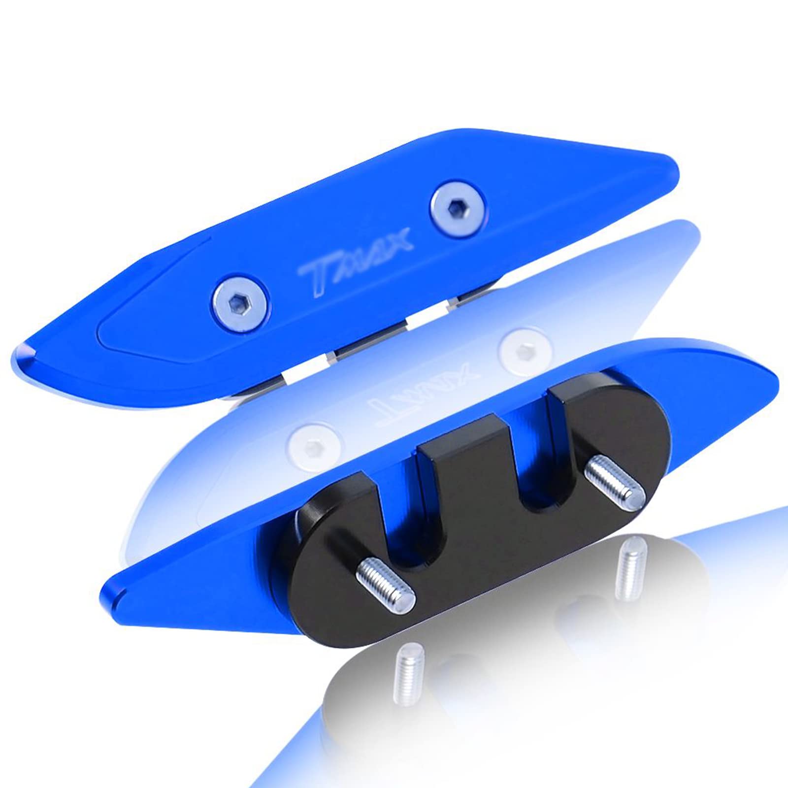 Copricerchio Specchio Retrovisore Per Yamaha TMAX 530 - CNC Alluminio, Colore Oro - Foto 9