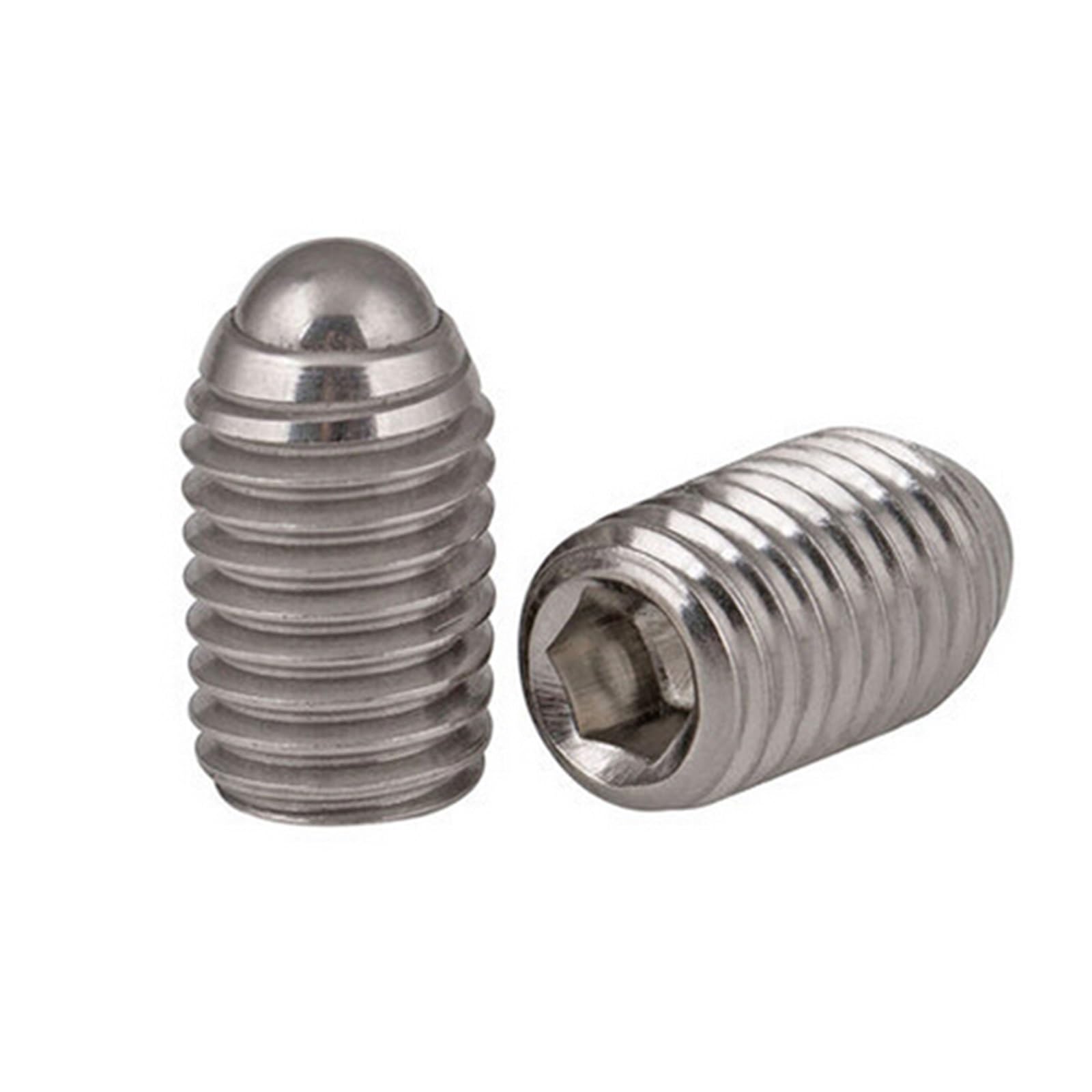 304 Stainless Steel Hex Socket Spring Plunger | M3 For Positioning: Ball Point Hex Socket Spring Plunger Grub 304 SS 10 pcs(10mm)