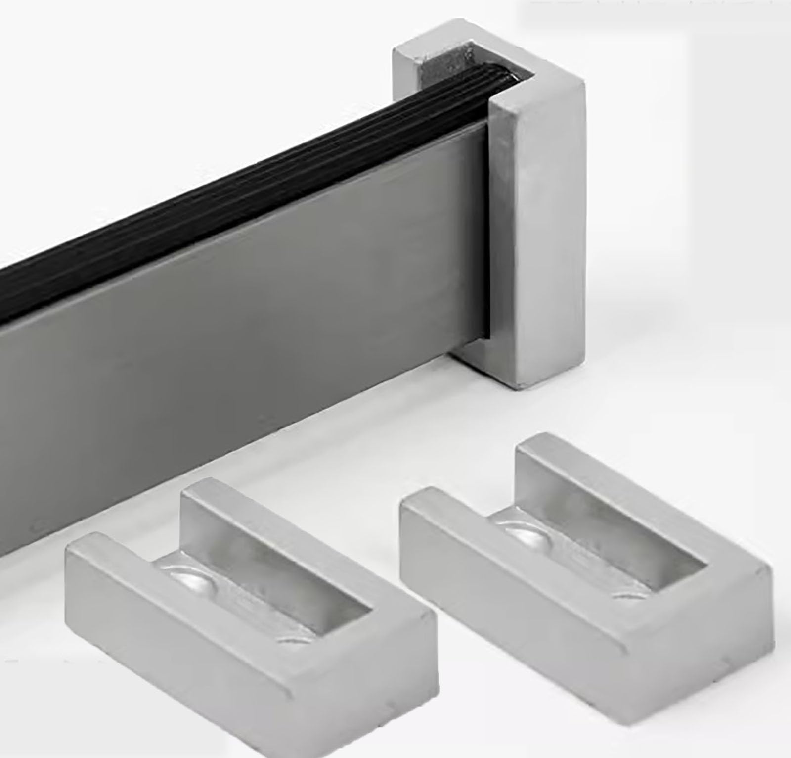 Aluminum Closet Pole for Laundry Room/Wardrobes/Cloakroom, Drilling Shower Curtain Rod Cut to Length, Clothing Garment Bar for Wall Hanging Clothes Trousers(Gray,120cm/47.2")