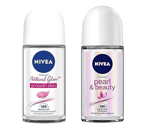Nivea Nivea 48H Blanqueamiento Piel Suave Y 24H Pearl & Beauty Desodorante Para Mujeres, 50Ml