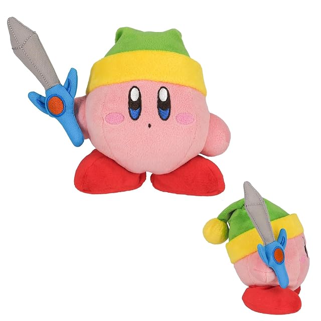 Foto 4 de 4 de San-Ei - Official Kirby Peluche con Espada 10 cm - con Licencia de Nintendo