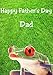 Produktbild Big Eyed Frosch HS70 in the Garden Fun Cute Happy Father 's Day Karte A5 Persönlichen Grüße Karten geschrieben von uns Geschenke für alle 2016 aus Derbyshire UK