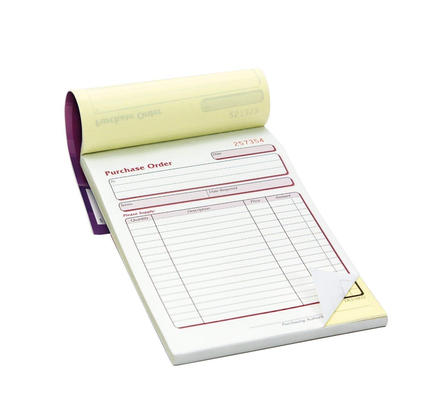 2XDuplicate Purchase Order Book 137 x 203mm (Pack of 5)