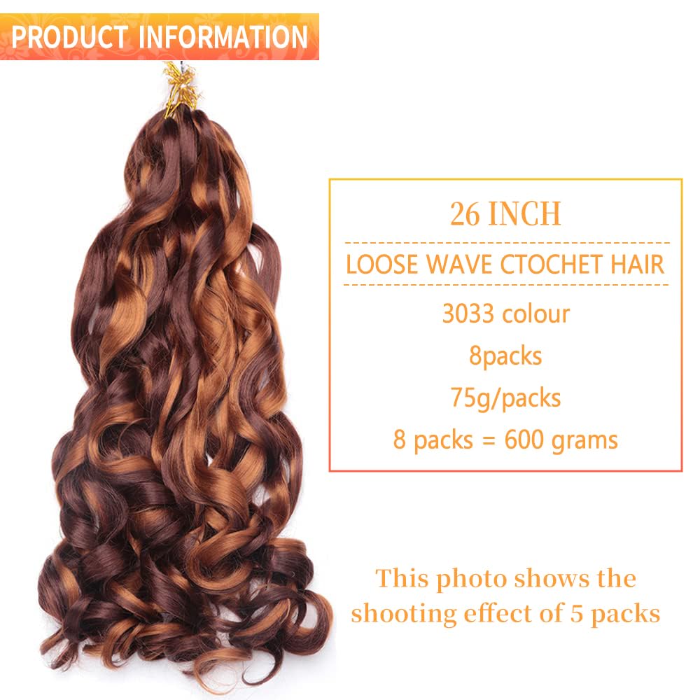 8 Packs Curly Pre Stretched Braiding Hair for Black Women Crochet Braids with Curly Ends for Black Women (12 Inch, 33/30#) - Image 2