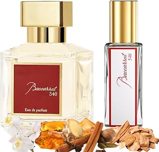 Equivalence of Baccarrat 54O EAU de Parfume -Long Lasting Daily 12-14 Hours Perfume Oil Roll On Deluxe for Men, Women 99% Same Fragrance large bottle not included (10 ml EAU ROLL ON OIL)