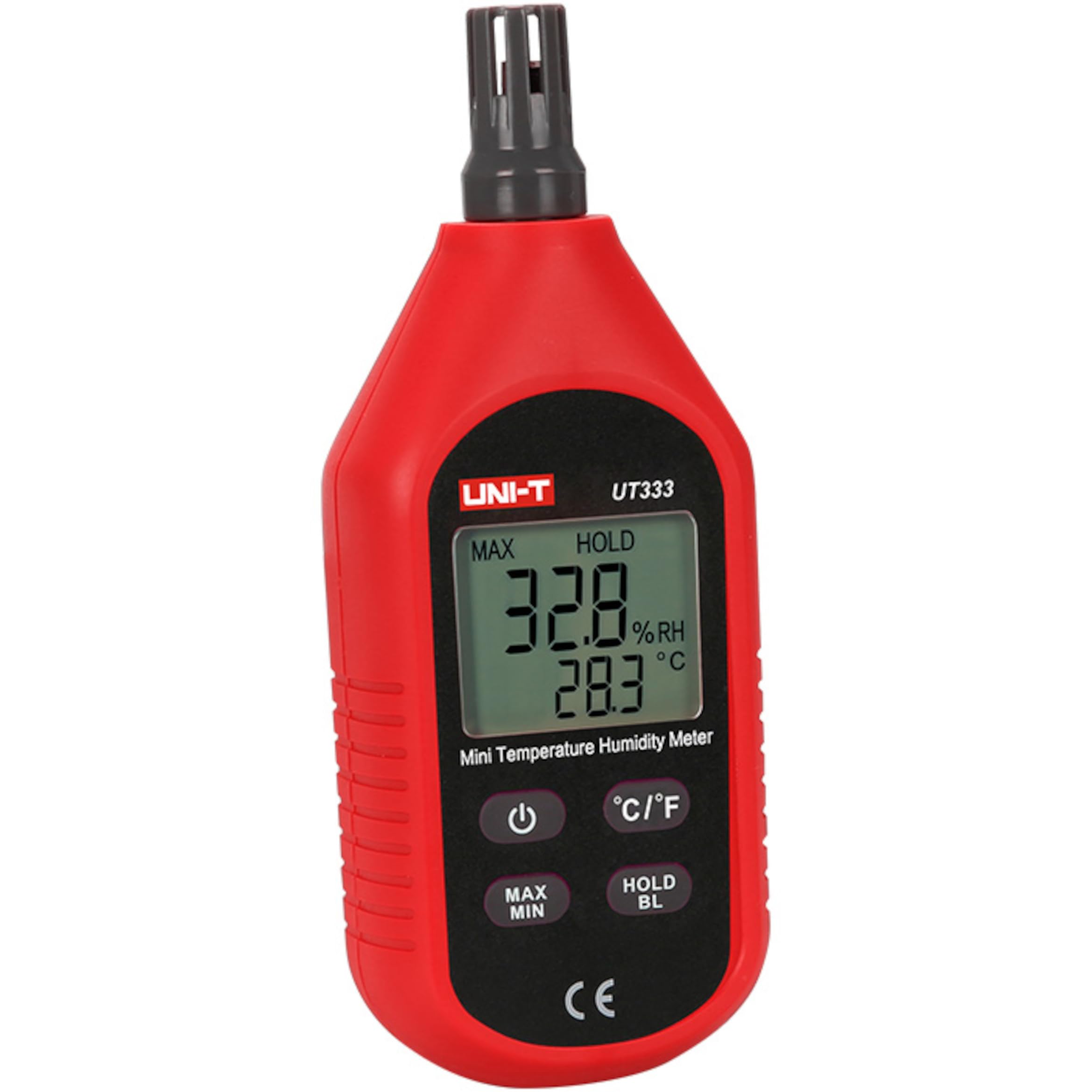 3S SuperSamaStore UT333 Mini Thermomètre Hygromètre Numérique, Mesureur Professionnel d'Humidité et de Température avec Écran LCD, Alimenté par Piles AAA, à Poser ou à Fixer au Mur