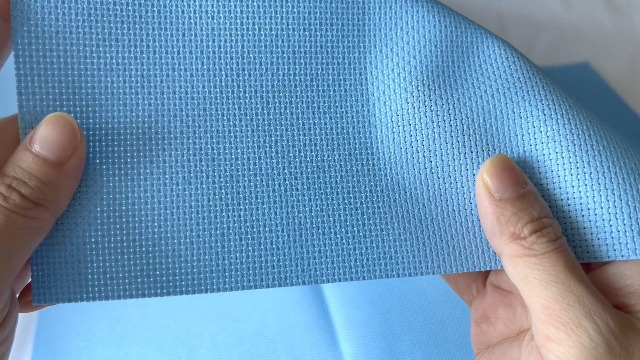 Image of Aida Cloth 14 Count Cross Stitch Fabric,19x28inch (14CT, Sky Blue)