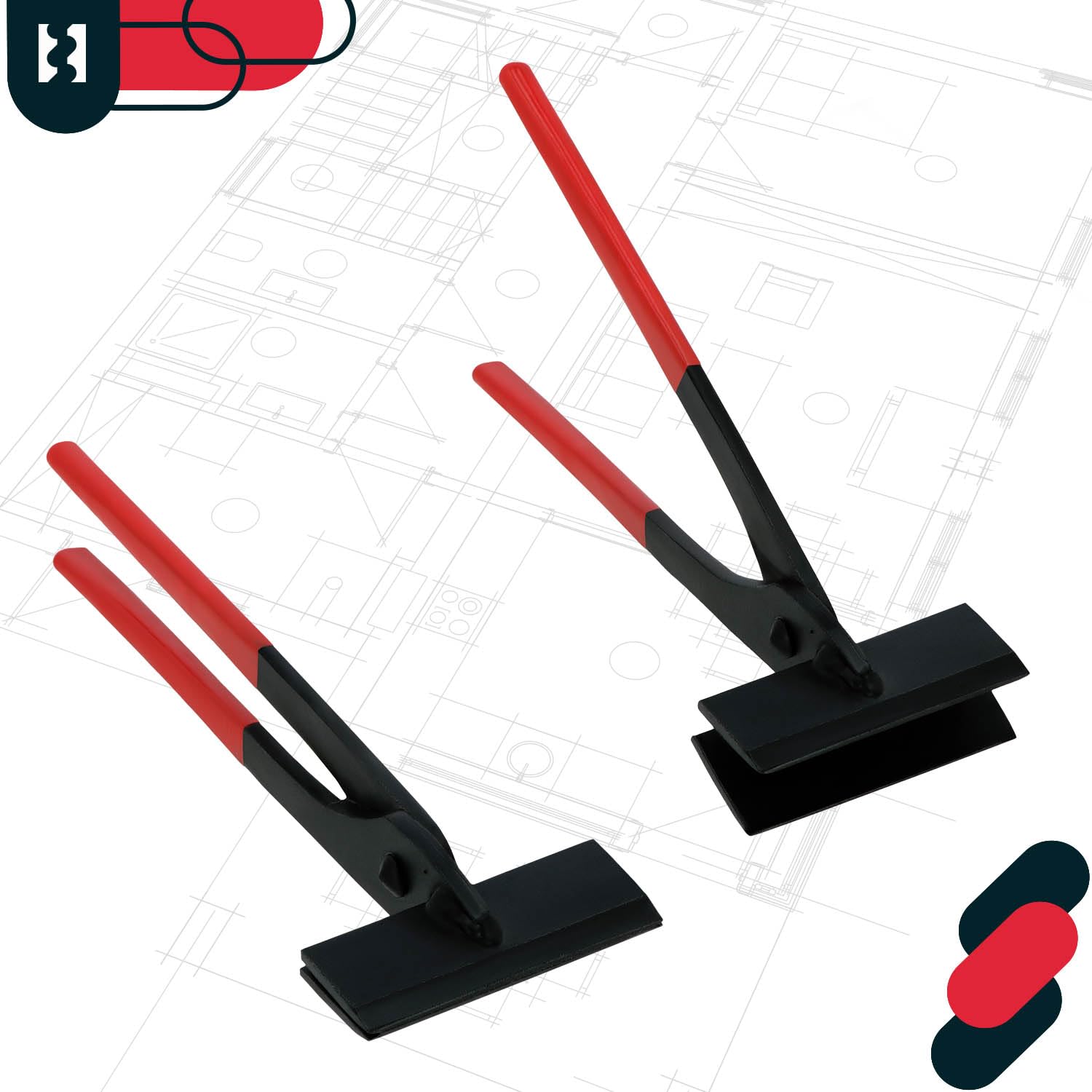 KOTARBAU® Pinza per lamiera, 100 mm, diritta 0º, pinza piegata forgiata per coperture per la piegatura di lamiere con impugnatura in gomma