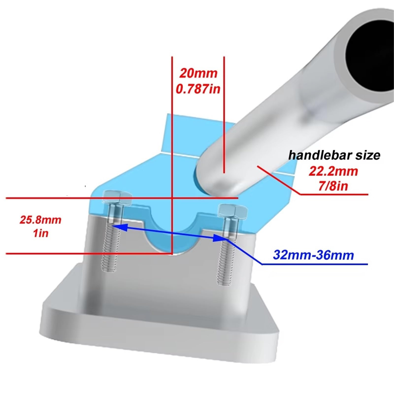 Riser de Guidon Moto Compatible Avec Pour ER-5 1997 1998 1999 2000 2001 2002 2003 2004 2005 2006 Rehausseurs De Guidon De Moto Pièce De Moto