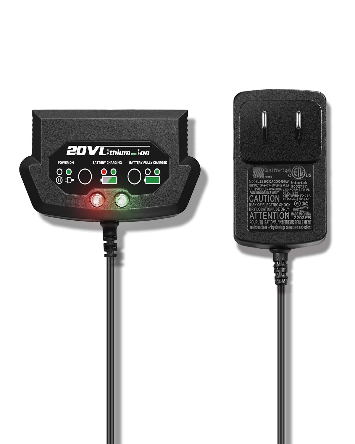 WORKSITE Replacement Charger for WORKSITE 2-Ah Battery