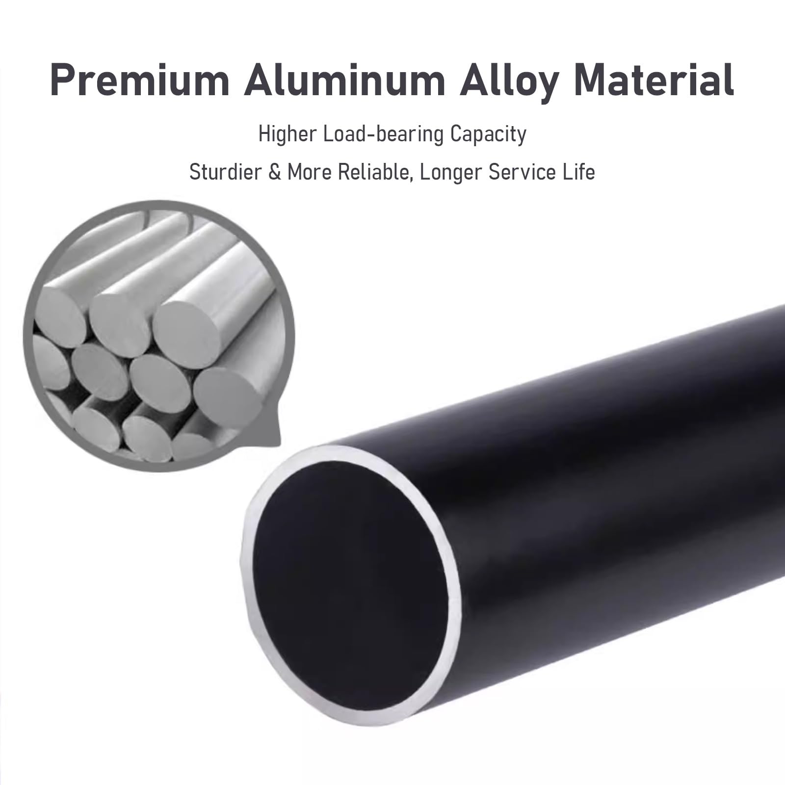 Tringle à Rideaux Double Murale en Alliage d'aluminium de 28 mm avec Supports et Anneaux Robustes pour Rideaux Transparents ou occultants. Solution Moderne pour Les fenêtres du Salon et de l