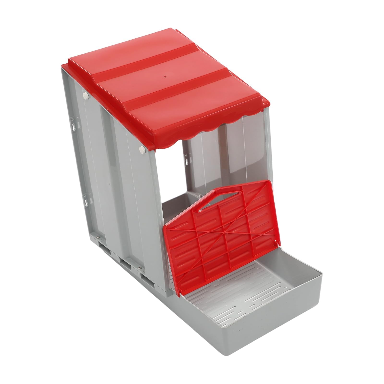 Nido per galline ovaiole 4 scomparti in plastica, pollaio per galline da esterno con tetto spiovente, raccolta uova facile, pollaio per 4-6 galline, montaggio a parete o da terra