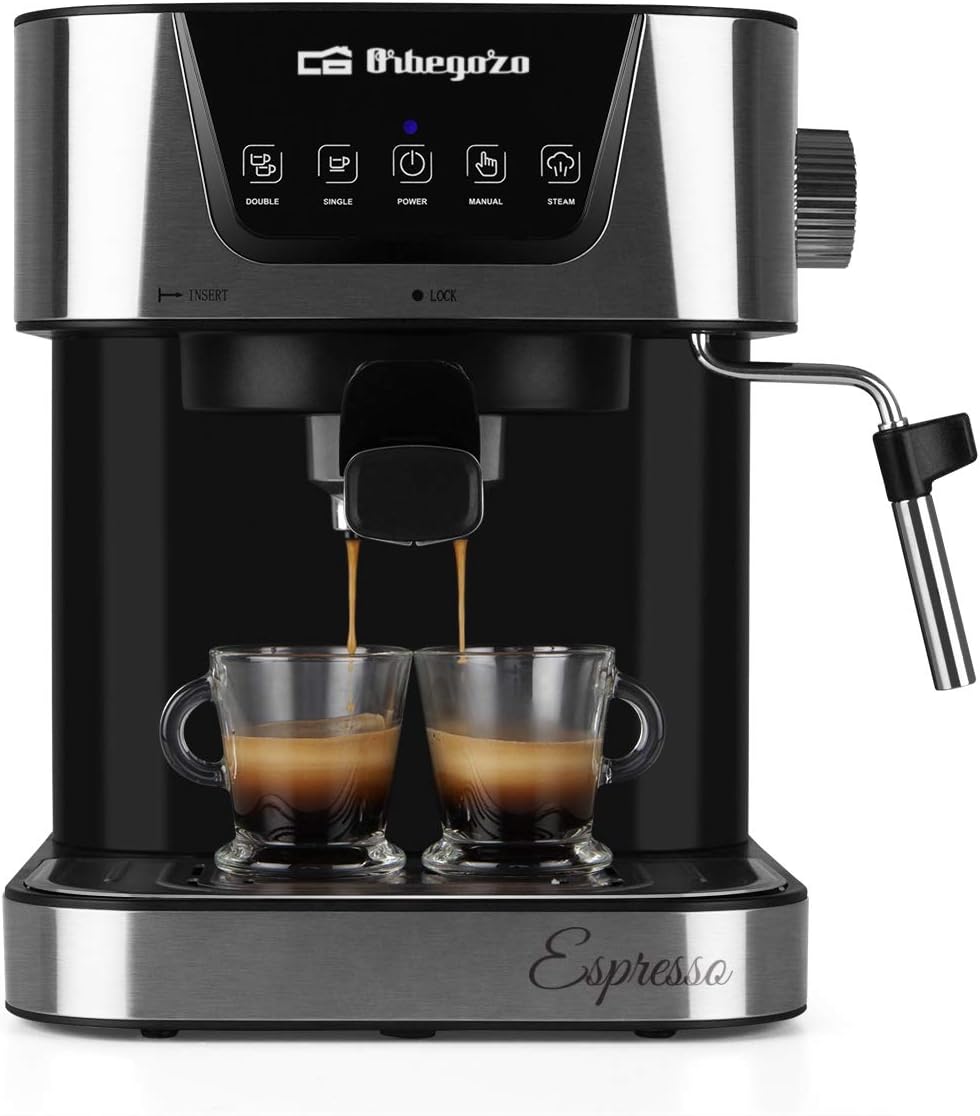 ORBEGOZO CAFETERA ESPRESSO EX 6000 1050W 20 BAR DEPOSITO DE AGUA 1.5L EXTRAIBLE PERMITE CAFÉ MOLIDO/MONODOSIS VAPORIZADOR ORI ORBEGOZO CAFETERA ESPRESSO EX 6000 1050W 20 BAR DEPOSITO DE AGUA 1.5L EXTRAIBLE PERMITE CAFÉ MOLIDO/MONODOSIS VAPORIZADOR ORI