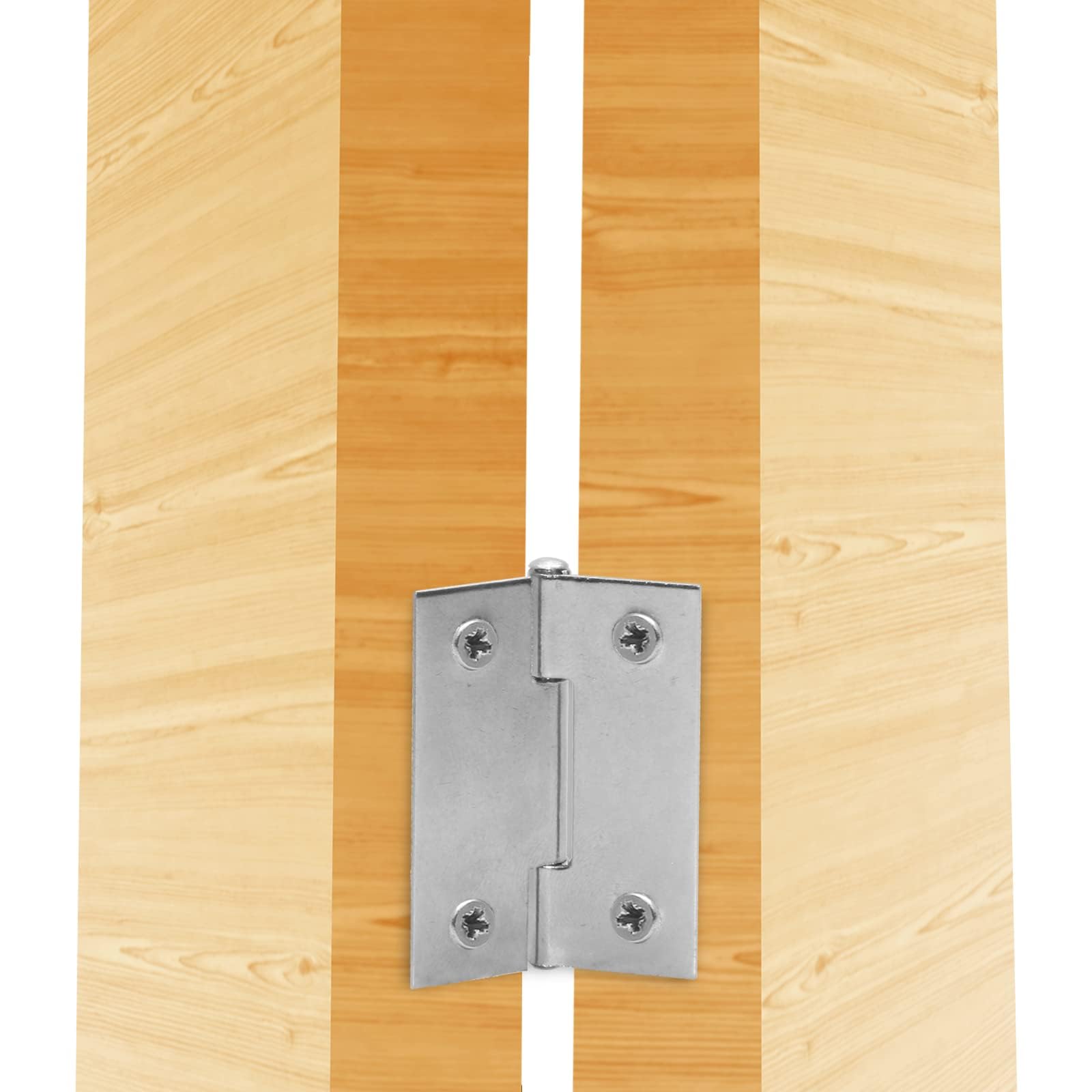 Mini Butt Hinges - 12 Pack Stainless Steel -6