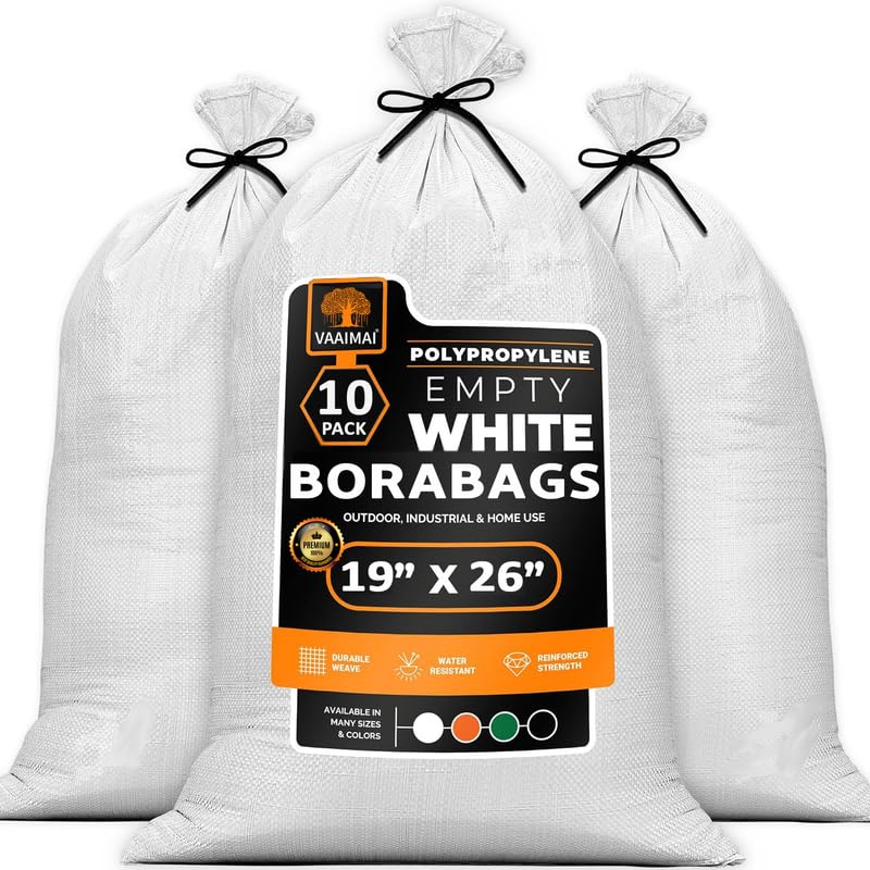 VAAIMAI 19X26 Inch 10 Pieces Empty PP White Bag, Bora, Laminated Bori for Packing of Food, Vegetables, Grains, Wheat, Rice, Sugar etc Products (B0DF5RHZRV) Amazon Price History, Amazon Price Tracker