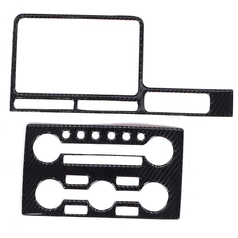 Terisass Central Control Navigation Sticker Carbon Fiber GPS Decorative Trim Interior Accessories Fi