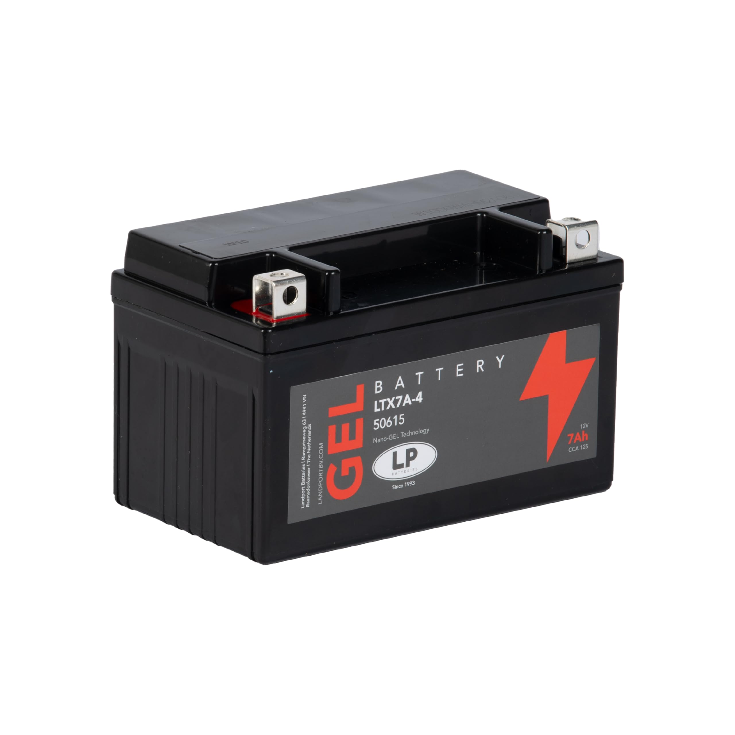 Batería de Gel para Moto Landport 12V 7Ah MG LTX7A-4 con 125 CCA de Alta Durabilidad 7