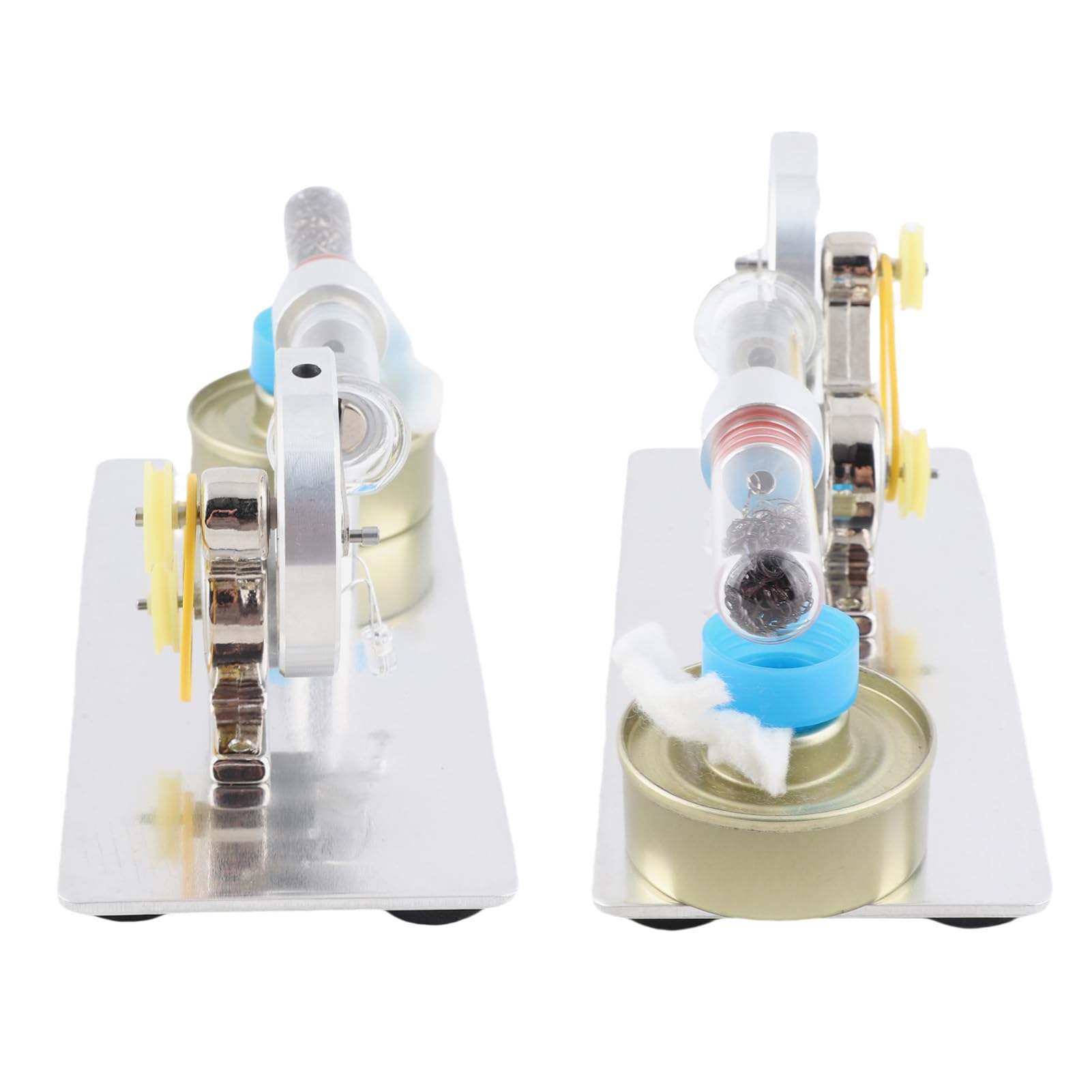 Stirling Moteur Modèle En Acier Inoxydable Hêtre Vitesse Réglable Générateur D'électricité Jouet Stirling Moteur Modèle En Acier Inoxydable Hêtre Vitesse Réglable Générateur D'électricité Jouet