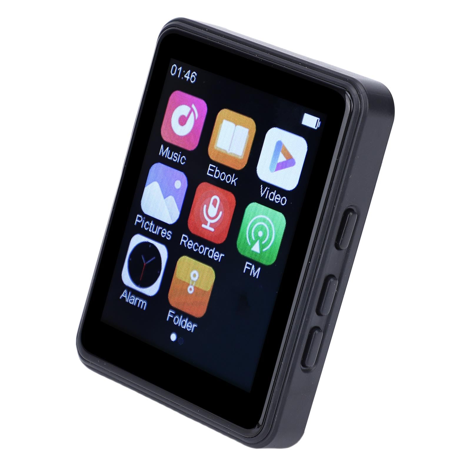 Asixxsix Lecteur Multimédia Portable 2,4 Pouces avec écran Tactile, 64 Go