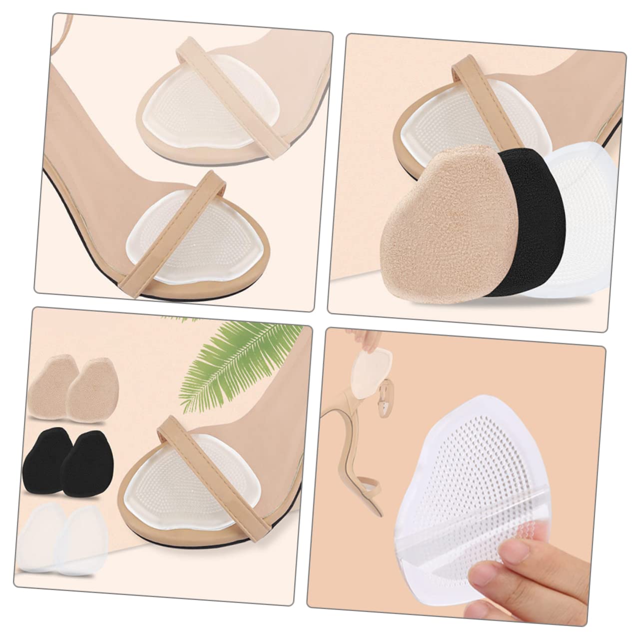 minkissy 15paare Gel Vorfußpolster Für Damen Anti-rutsch Einlegesohlen Für High Heels Weiche Fußkissen Zur Schmerzlinderung Transparent Für Langes Stehen Und Tanzen