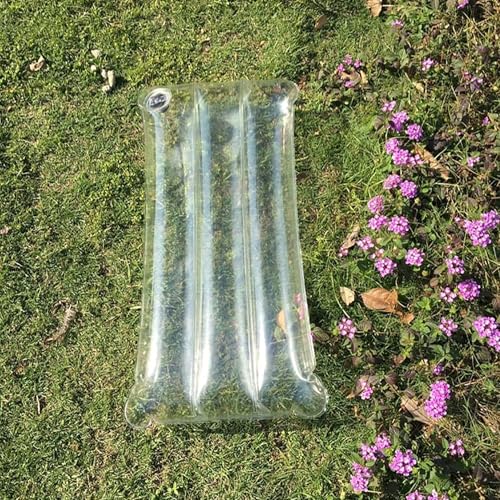 Inserto de almohada transparente, cojín portátil para sofá al aire libre y viajes, fácil de inflar y transportar, para camping, hogar y oficina