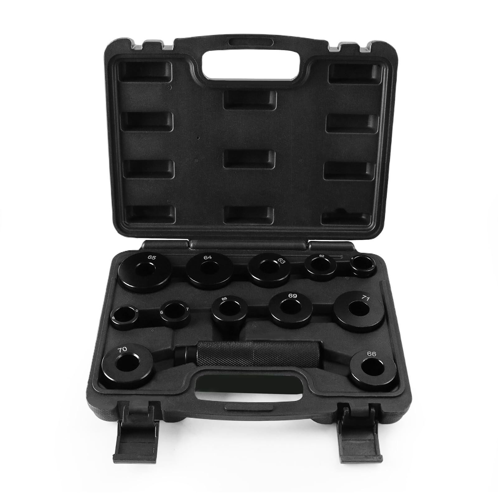 Transmission Bushing Driver Bushing Tool Kit, Master Bushing Driver Set for GM Transmissions 700-R4 4L60 4l60E 4L65E Bushing Bearing Seal Installer Remover with Knurled Handle, 13pc Bearing Press Kit