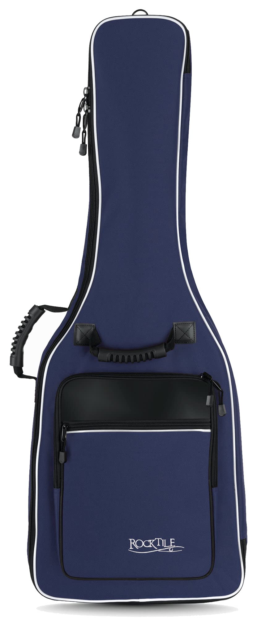 ROCKTILE Custodia Per Chitarra Classica 1/2 (gigbag imbottito, imbracatura zaino, 2 tasche esterne) blu