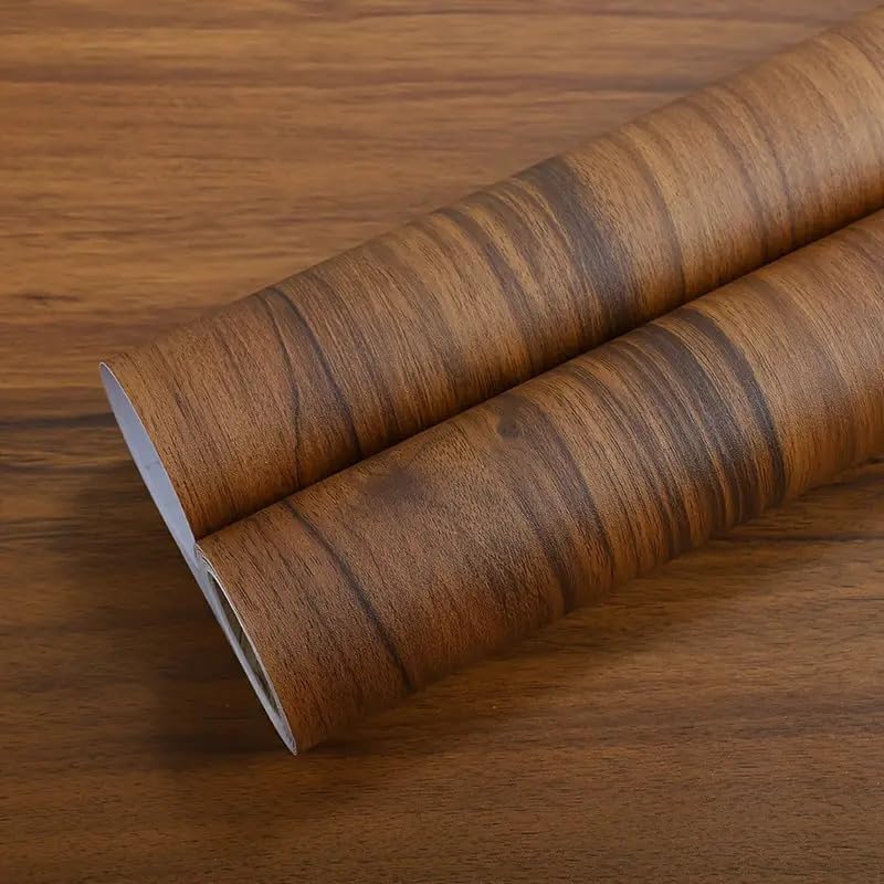 LIVECOOL Wood Grain Stickers Self-adhesive Wallpaper for Kitchen Countertop Cabinet Desktop Cabinet PVC Oil-Proof Marble Wall Sticker (24 X 120 Inch, Black Brown Wood) (B0D9TJWML4) Amazon Price History, Amazon Price Tracker