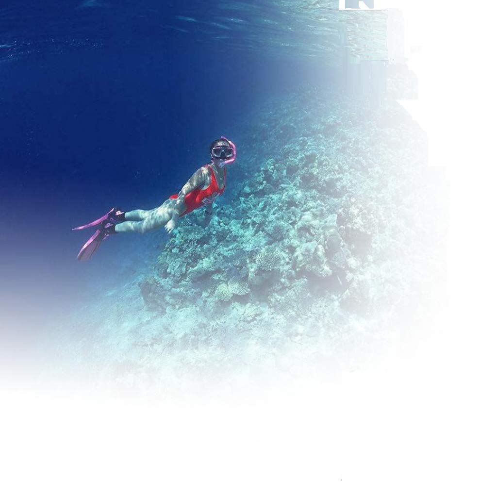 Tubo respiratorio in silicone per centro di nuoto, con cinghia regolabile per la testa, colore rosso