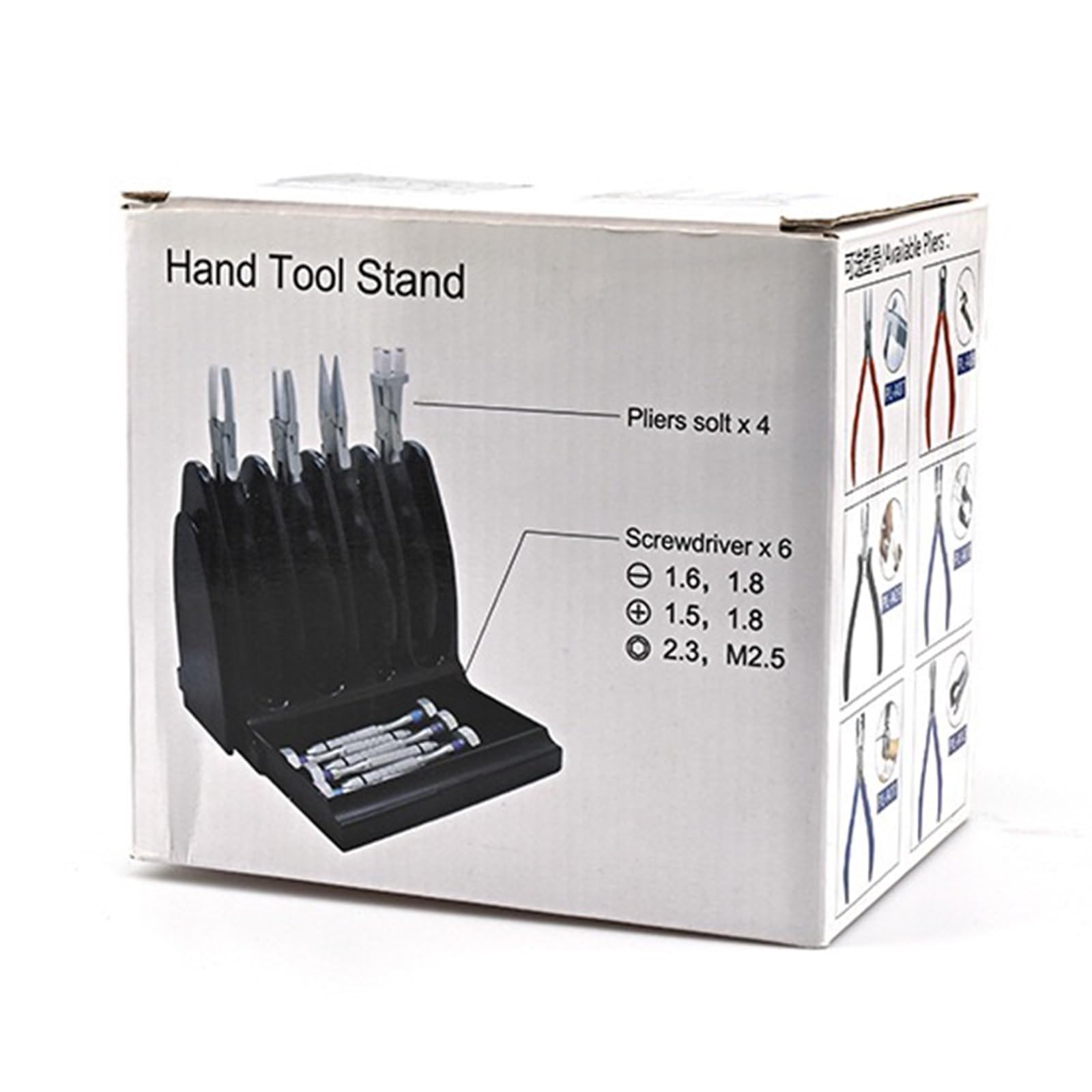 Kit Di Strumenti Professionali for La Riparazione Di Occhiali Ottici Con 4 Pinze E 6 Cacciaviti,Strumenti for Ottici In Acciaio Inossidabile for La Regolazione Degli Occhiali
