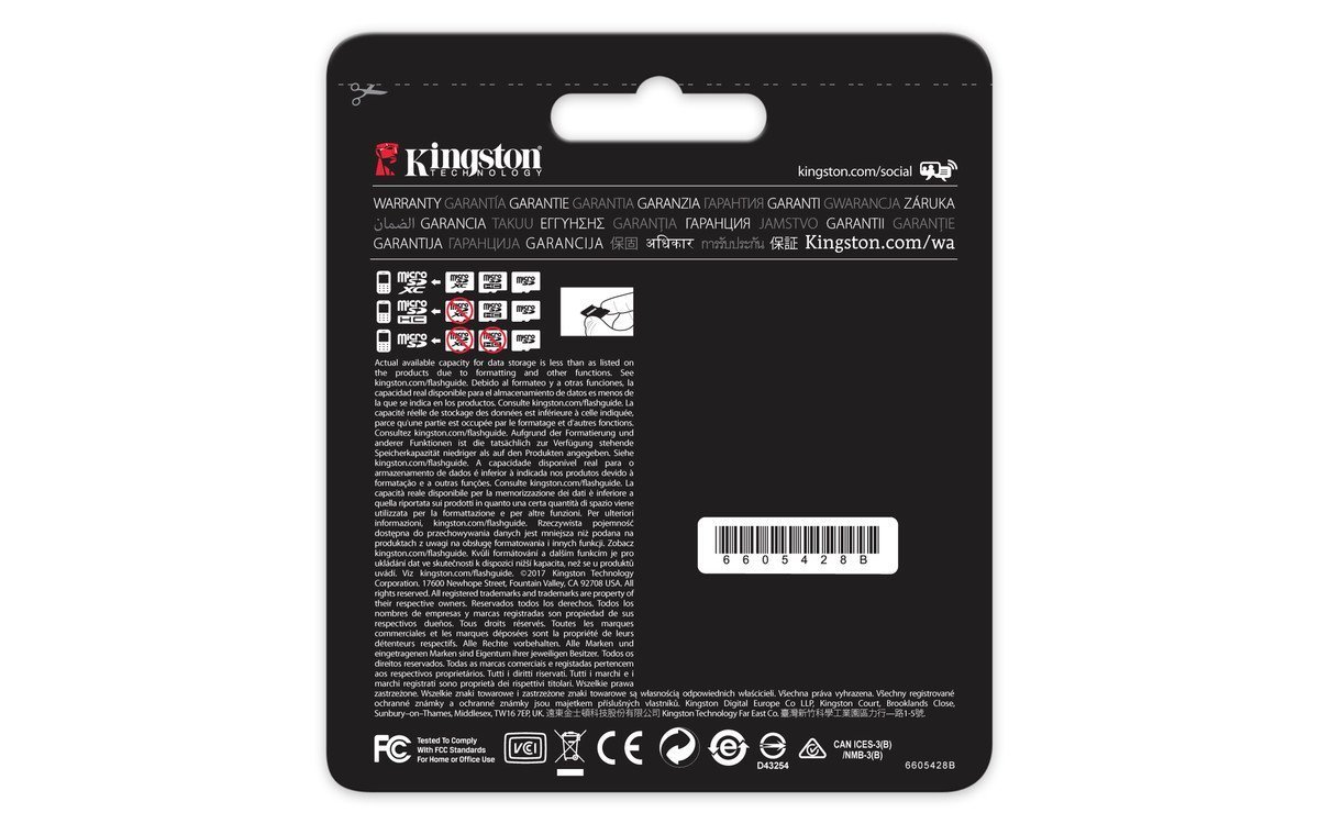 Kingston Scheda MicroSDXC Industriale 64GB C10 A1 PSLC Plus Adattatore Sd Scheda Di Memoria