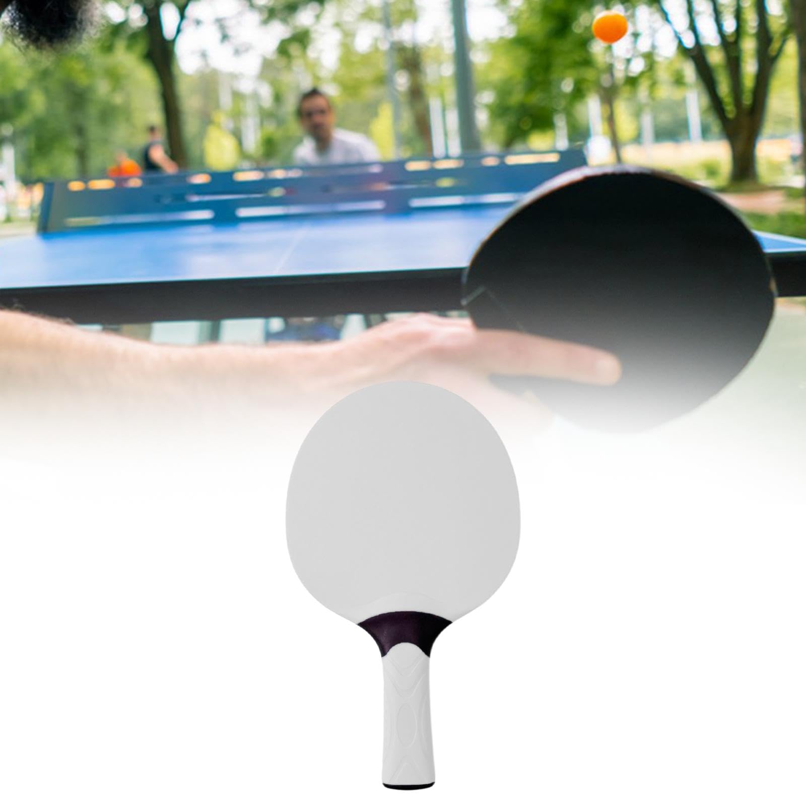 QSTDGVPW Ping Pong Paddle Professional Level,Lightweight,Table Tennis Paddle,Table Tennis Racket for Athletes Competition Practice, White