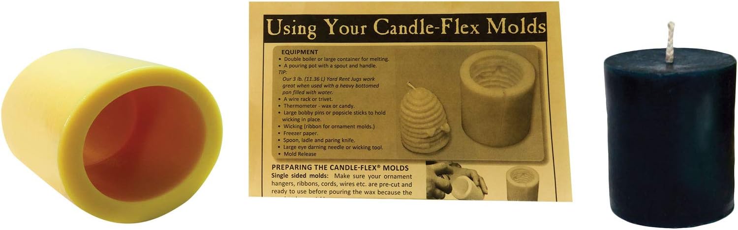 Mann Lake Cylinder Candle Mold, 3-Inch by 4-Inch