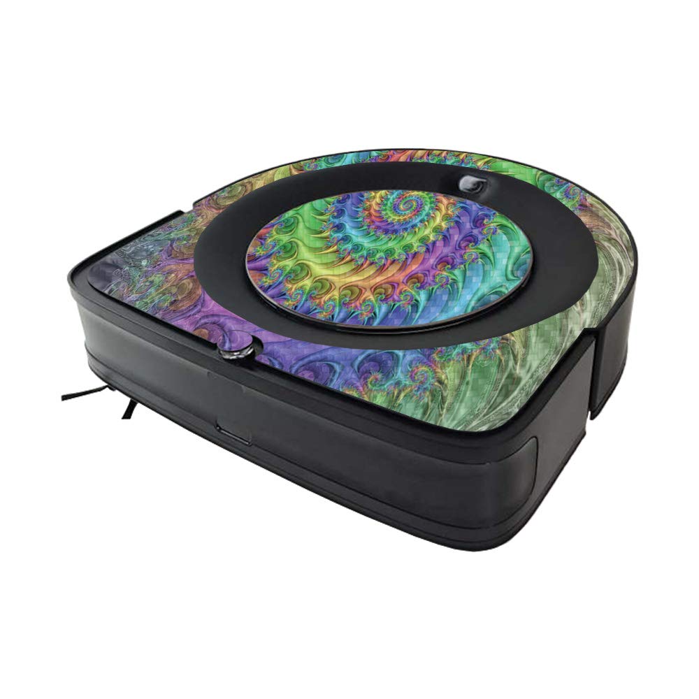 MightySkins Carbon Fiber Skin Compatible with iRobot Roomba s9 Vacuum Minimal Coverage - Tripping | Protective Textured Carbon Fiber Finish | Easy to Apply and Change Styles | Made in The USA