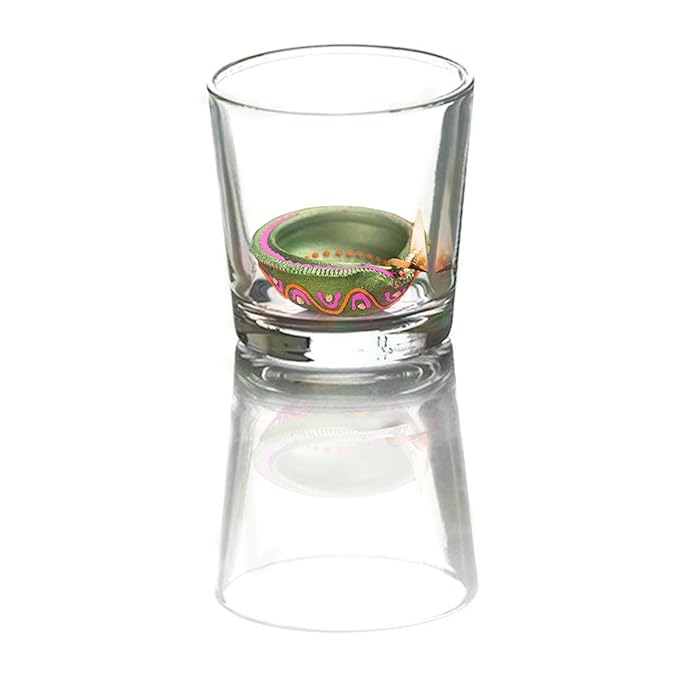 Buy India Series Plain Diya/Tea Light Holder PCR095 (12 Pieces) by