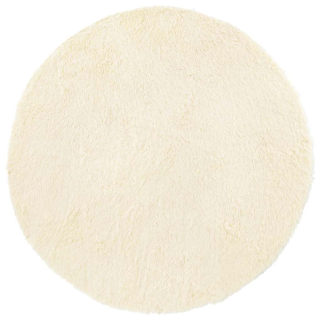Tappeto shaggy, a pelo lungo, 120 x 120 cm, in poliestere, antiscivolo, per soggiorno, camera da letto e balcone, facile da pulire, con pelo morbido, leggero