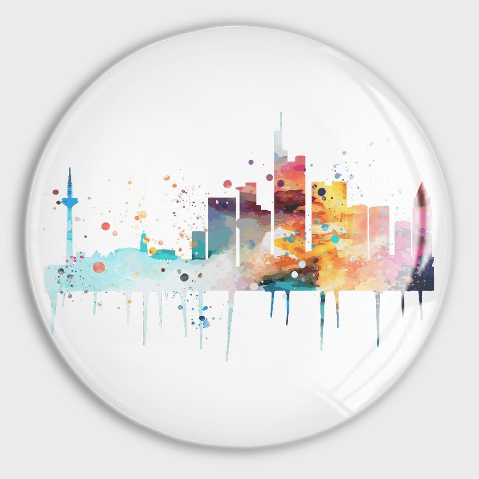 Aimants en verre Skyline anti-glisse pour organiser votre réfrigérateur, bureau et cuisine