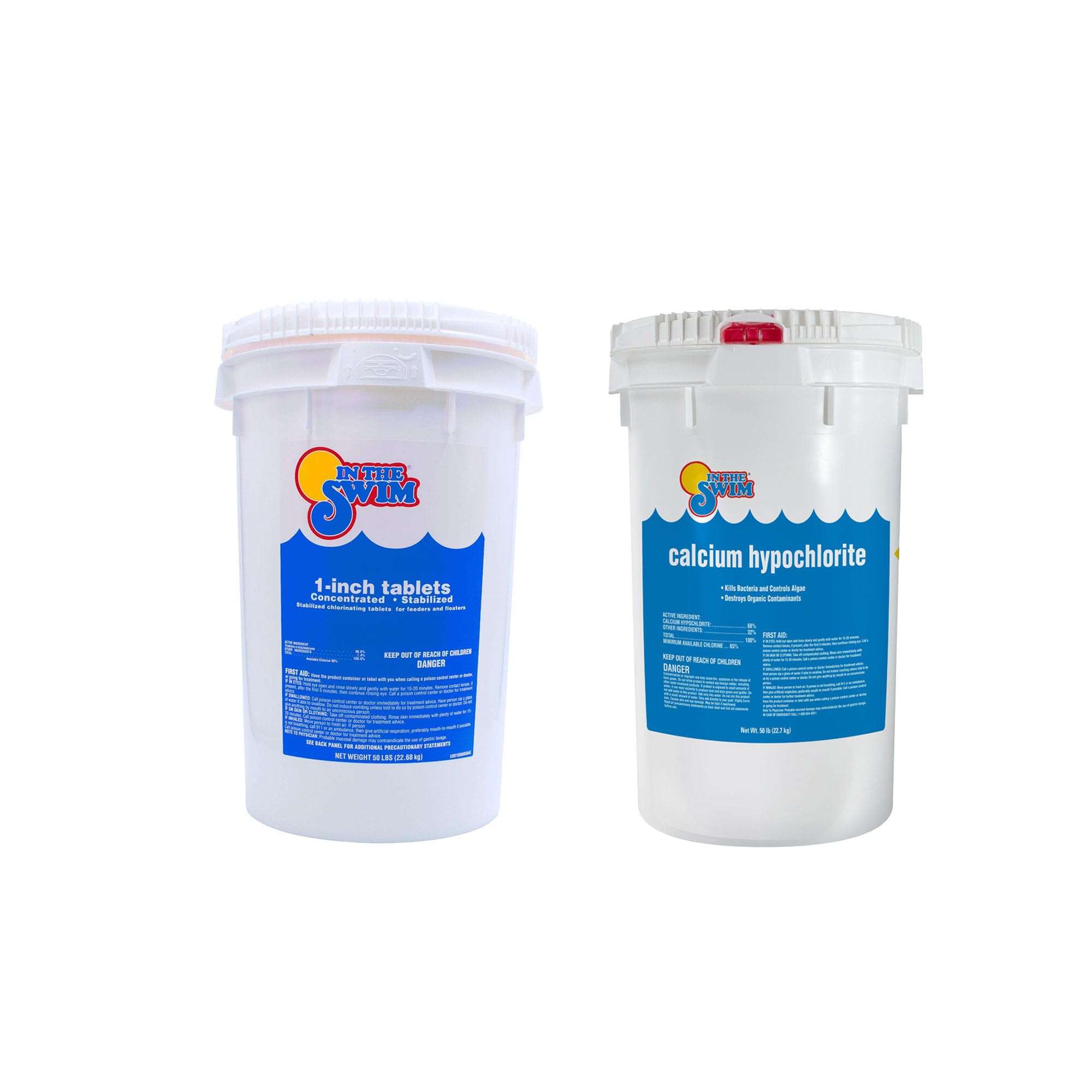 In The Swim 1" Chlorine Tablets and Cal-Hypo Shock - Extra Large Bundle