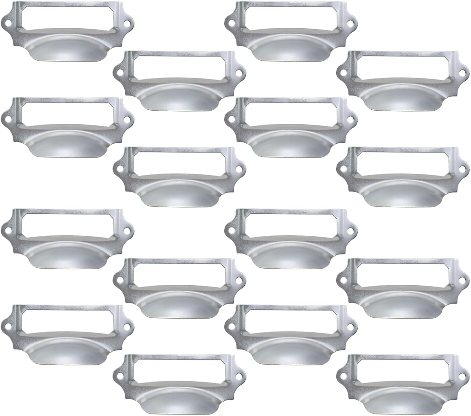 Pastlla 16Pcs Antique Drawer Pulls Card Catalog Drawer