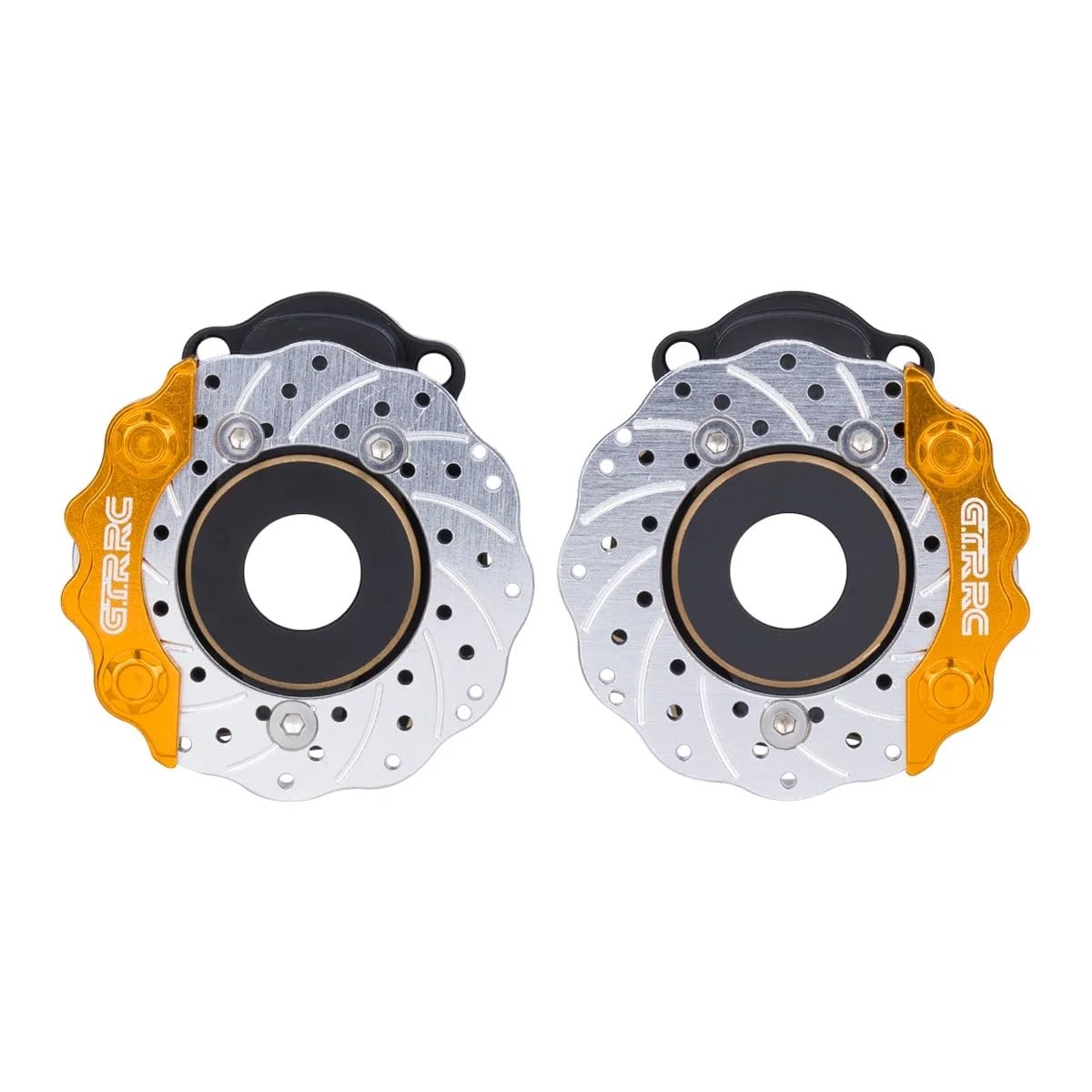 GTRRC Brass Front Rear Outer Portal Axle Cover Brake Disc for 1/10 TRX-4 TRX6 RC Rock Crawler Traxxas TRX4 Chassis Axle Upgrade (GOLD A)
