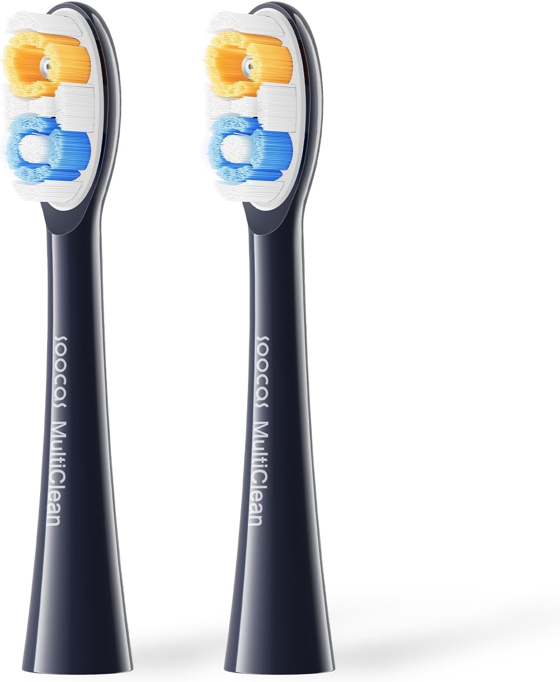 Multiclean Classic Clean Electric Toothbrush Replacement Heads, Compatible with Both NEOS II and NEOS II Ultra, 2 Brush Heads, Dark Violet