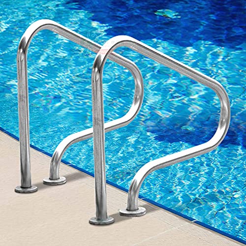 Barandal para piscina de acero inoxidable 2 piezas miniatura 1