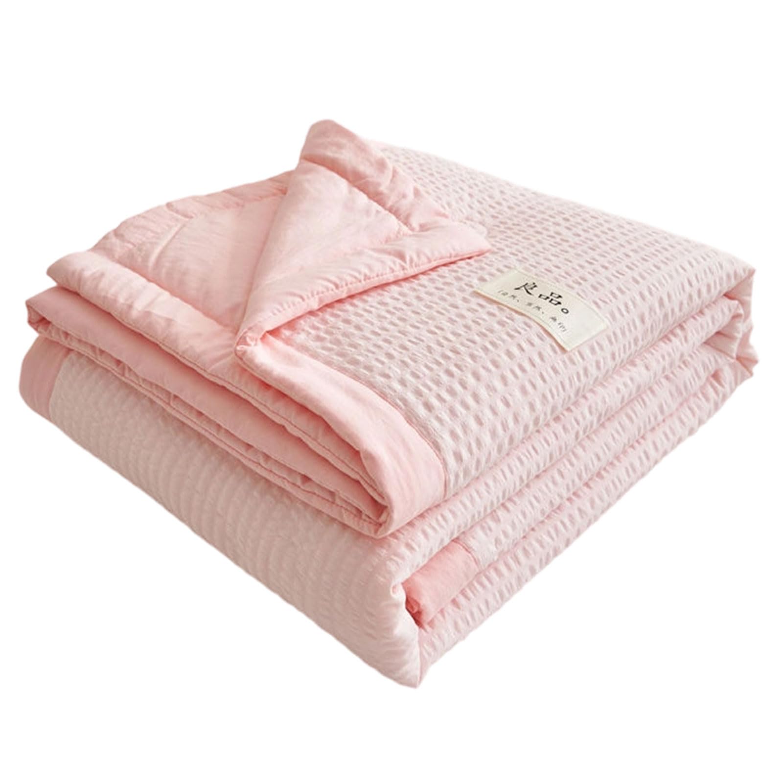 Jazuaiao Bubble Texture Air Conditioning Bedding Quilt Gentle on Skin Wicking Breathable Cooling Comforter Throw Blanket Cover
