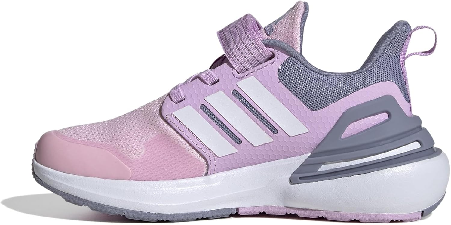 adidas Unisex-Child Rapidasport Bounce Elastic Lace Top Strap Shoes_Legacy
