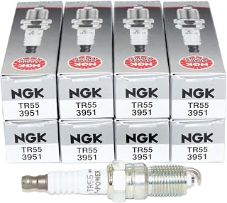 NGK TR55 3951 Spark Plugs (8 Pack) - OEM Quality Performance & Longevity for Reliable Ignition
