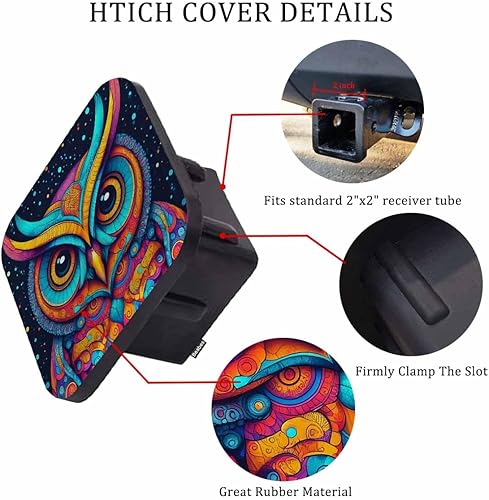 Vista 24 de Cubierta de enganche de remolque de 2 pulgadas, águila calva, grunge, águila calva americana, bandera de Estados Unidos, cubierta de goma