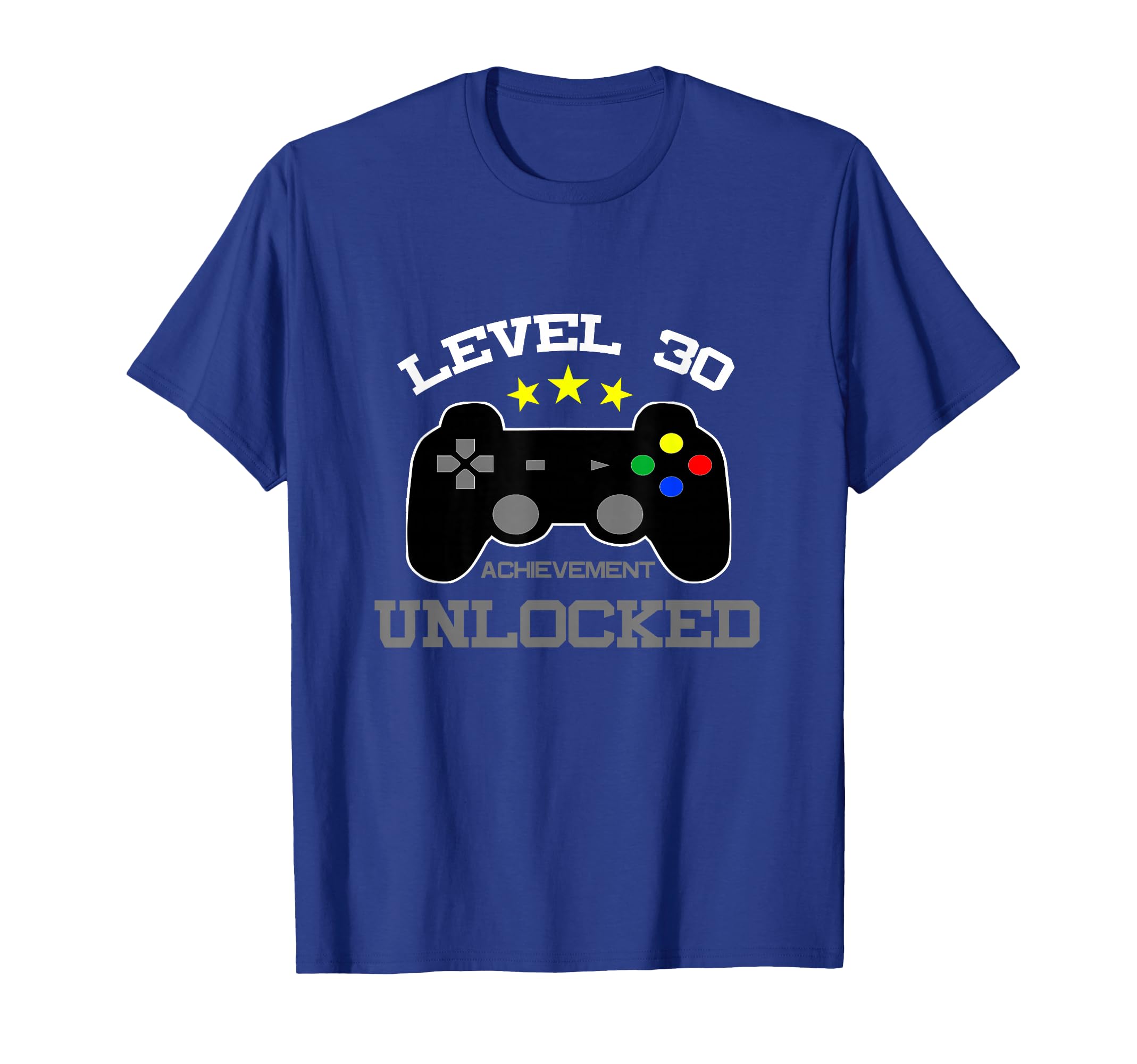 30th Birthday - Level 30 Achievement Unlocked Nerdy 30 T-Shirt