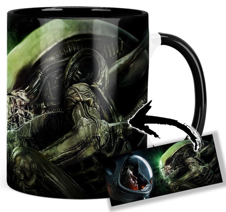 Alien Sigourney Weaver Ridley Scott Taza Interior y Asa Negra
